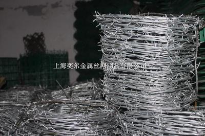 【家庭安全防护用具/防盗刺绳//刺丝网 镀锌刺丝 50M/卷】价格,厂家,图片,金属绳、缆,上海奕尔金属丝网制品-